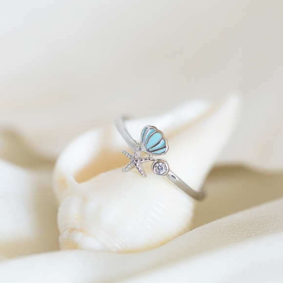 Seashore Treasures Ring (S925) - Only 1 left! - Picture 2 of 5